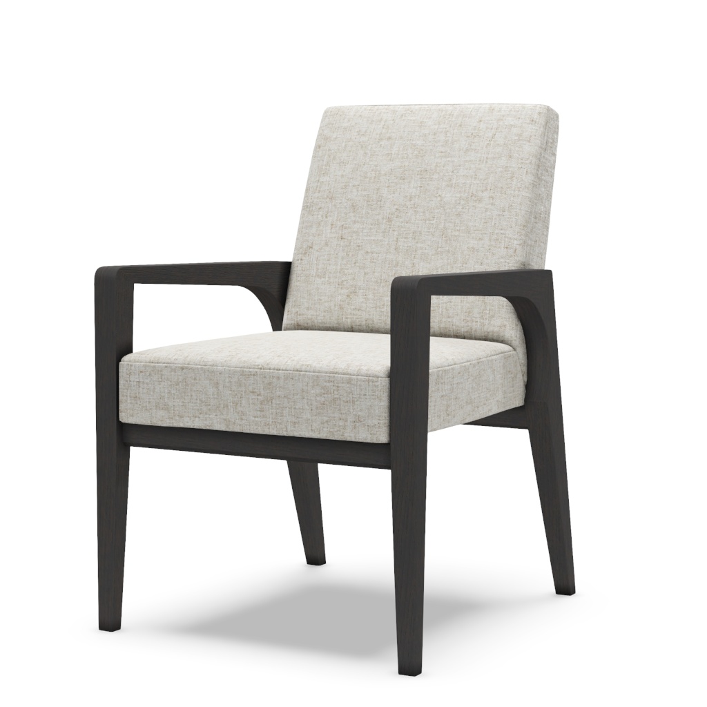 Latham Upholstered Arm Chair – View at 60°