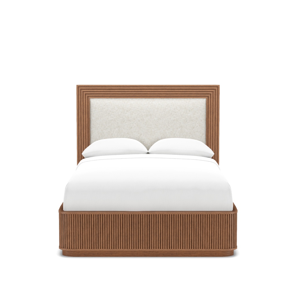 Pendry Upholstered Panel Bed - Queen – View at 30°