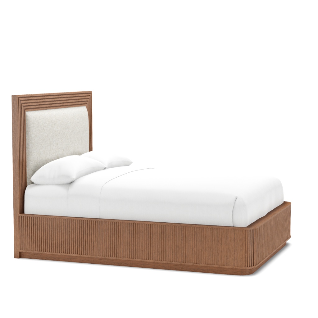 Pendry Upholstered Panel Bed - Queen – View at 320°