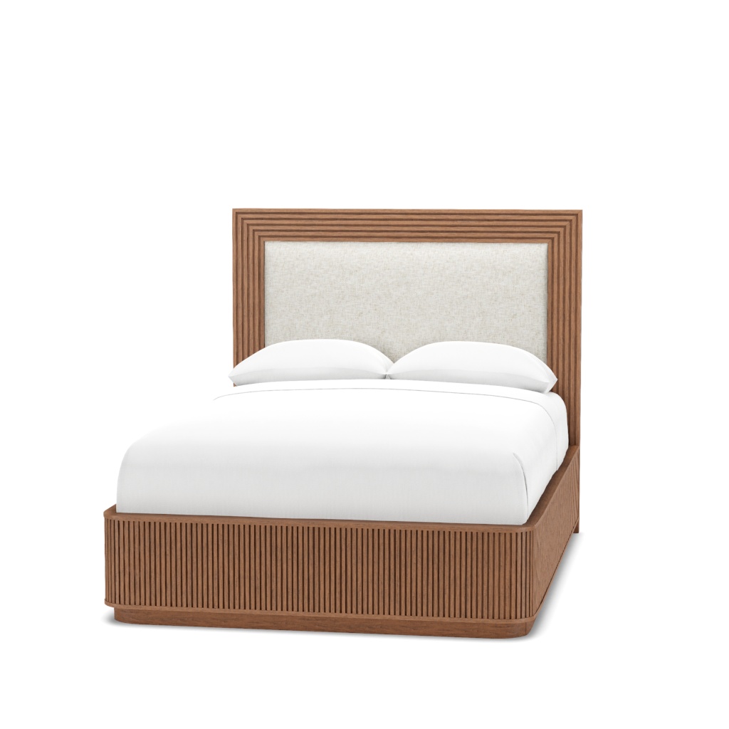 Pendry Upholstered Panel Bed - Queen – View at 40°