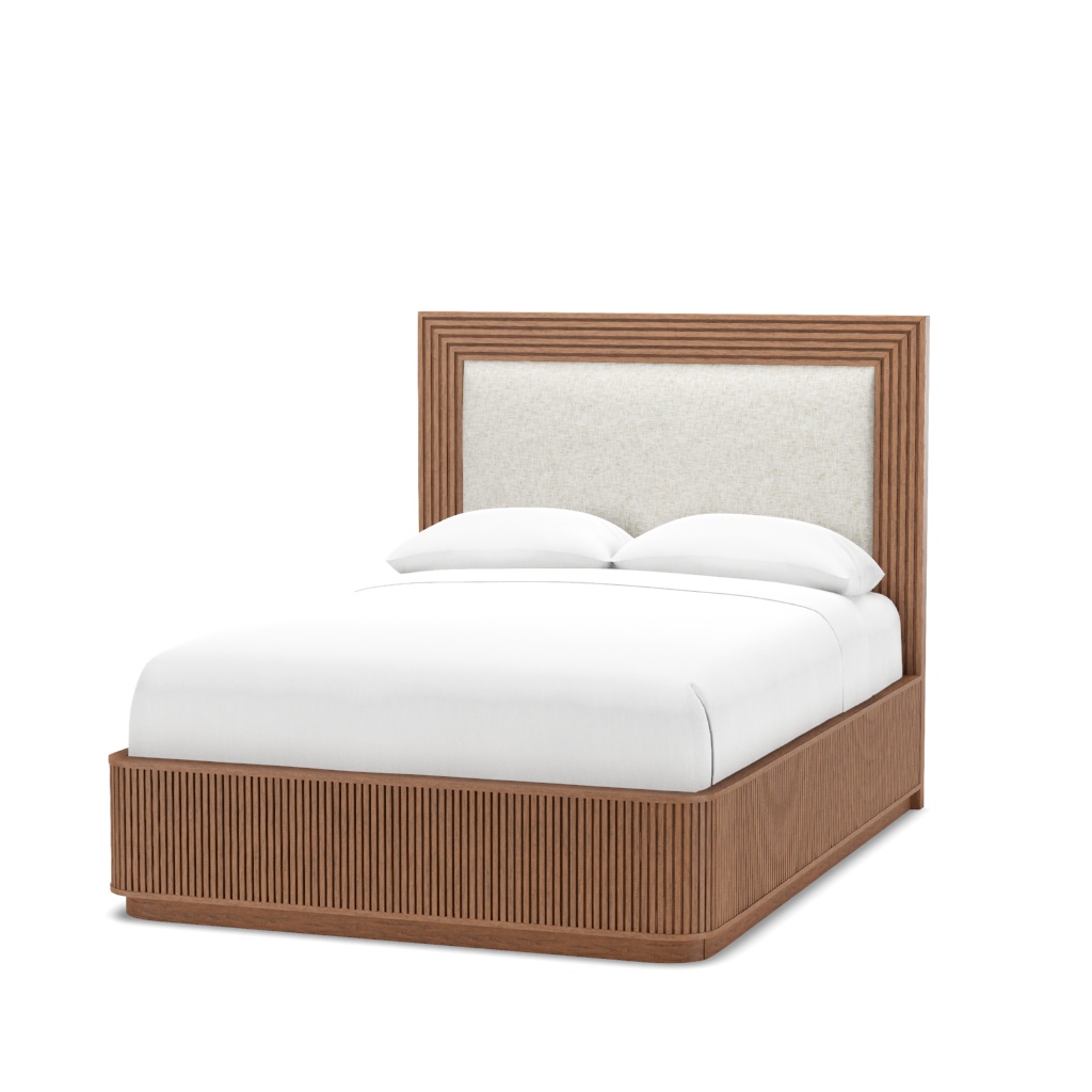Pendry Upholstered Panel Bed - Queen – View at 50°