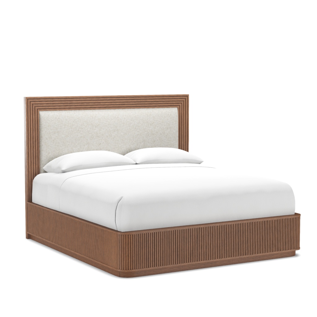 Pendry Upholstered Panel Bed - King – View at 0°