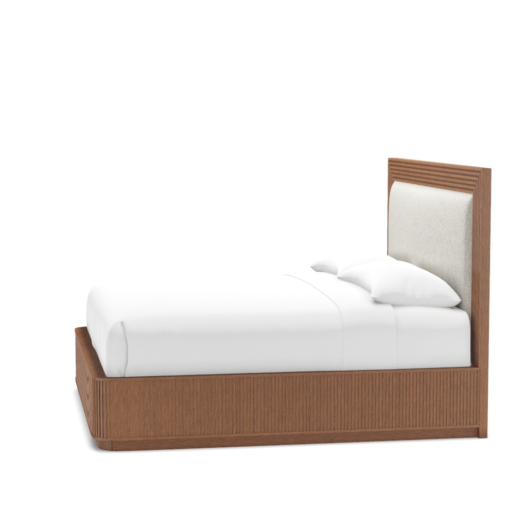 Pendry Upholstered Panel Bed - King – View at 110°