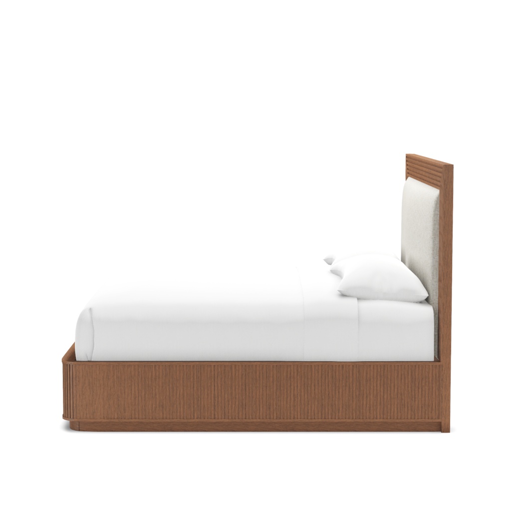 Pendry Upholstered Panel Bed - King – View at 120°