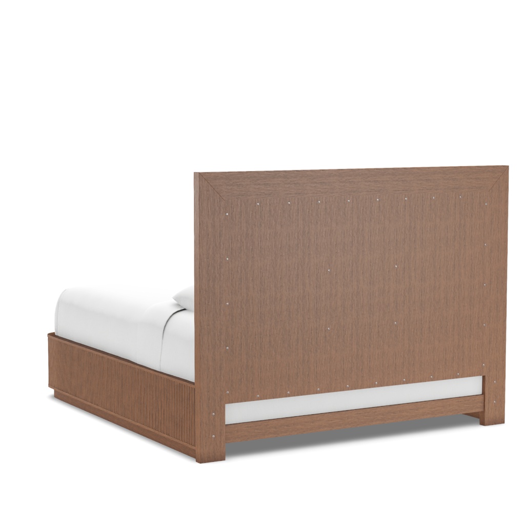 Pendry Upholstered Panel Bed - King – View at 180°