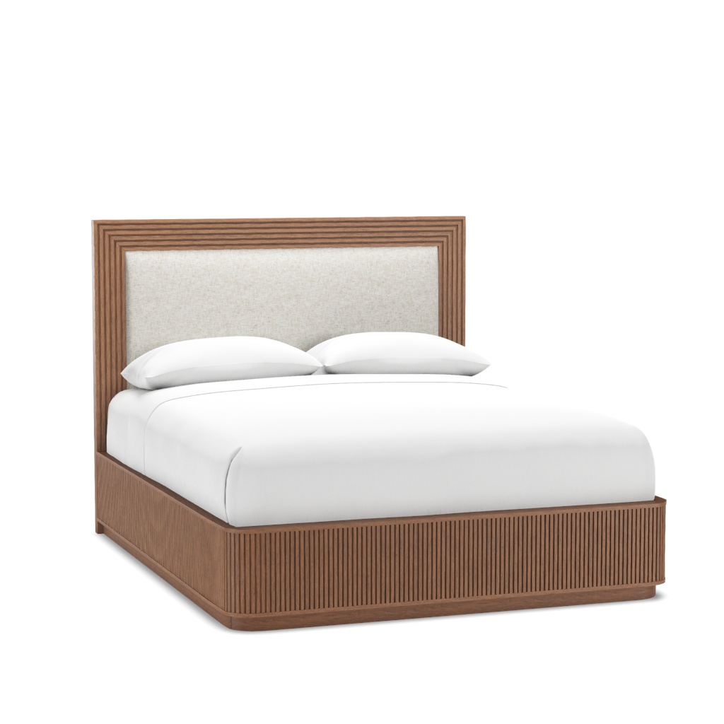Pendry Upholstered Panel Bed - Cal. King – View at 10°