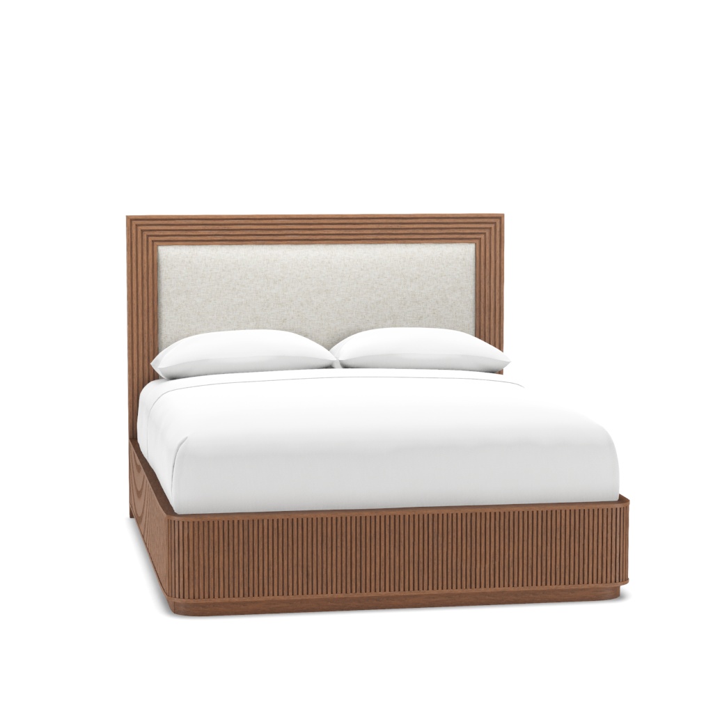 Pendry Upholstered Panel Bed - Cal. King – View at 20°