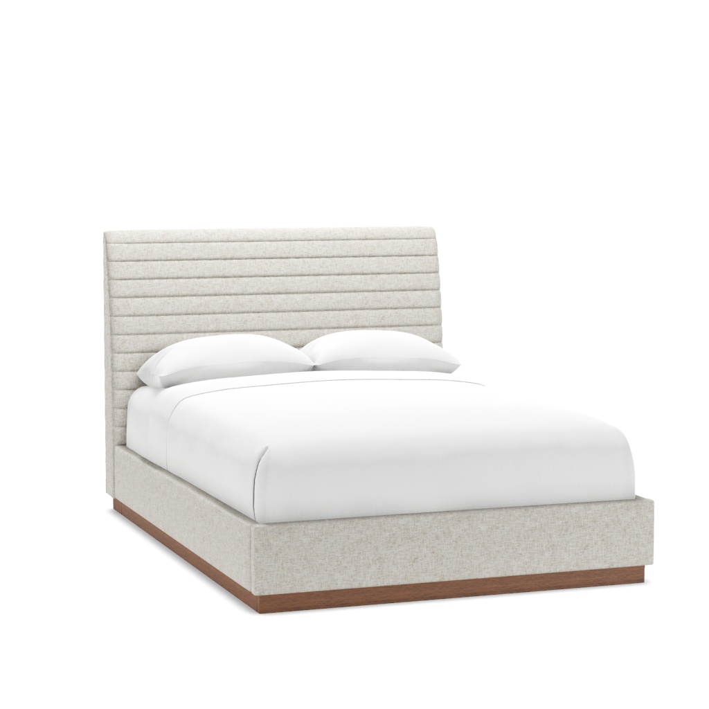 Coronado Platform Upholstered Bed - Queen – View at 10°