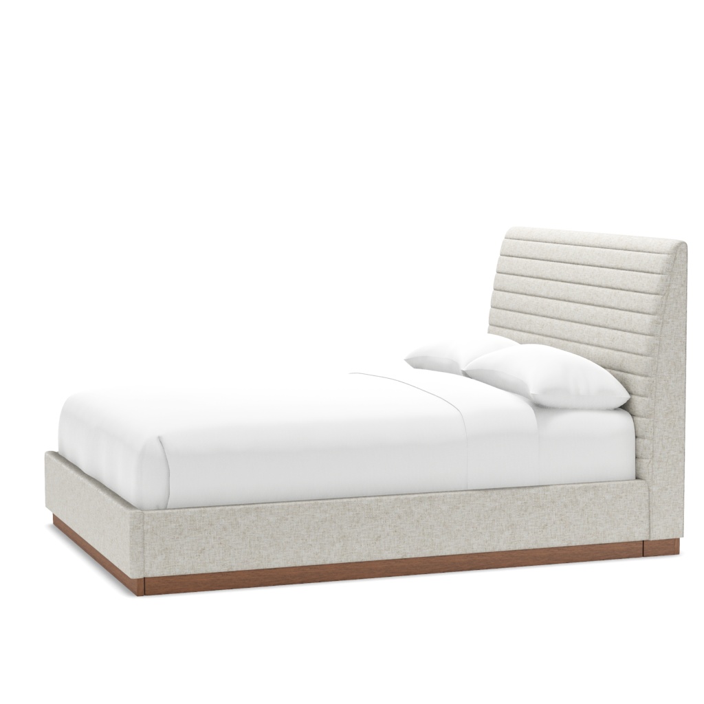 Coronado Platform Upholstered Bed - Queen – View at 100°