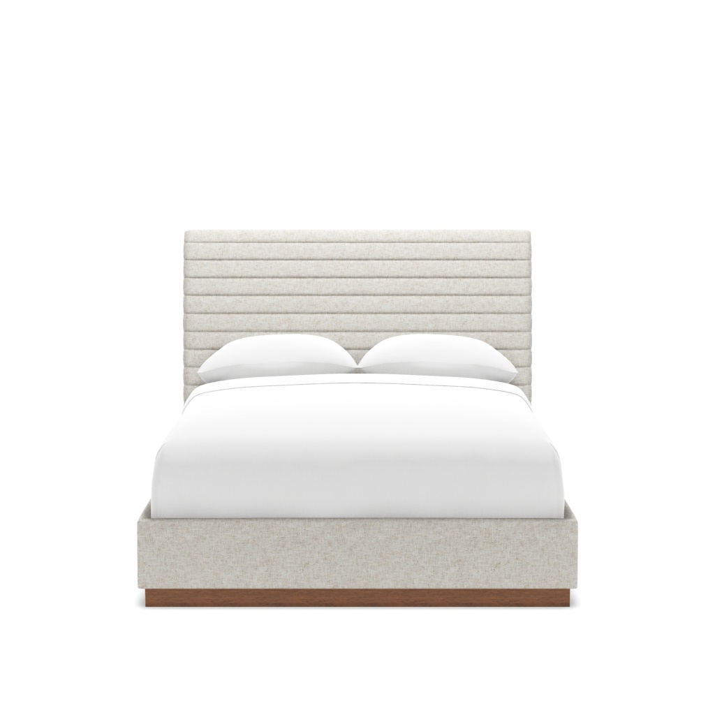 Coronado Platform Upholstered Bed - Queen – View at 30°