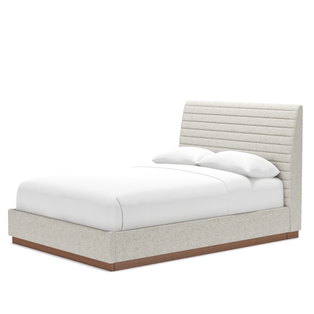 Coronado Platform Upholstered Bed - Queen – View at 80°