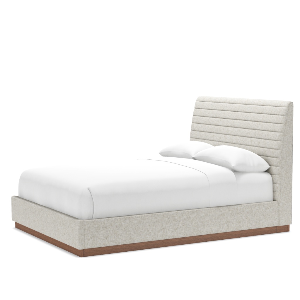 Coronado Platform Upholstered Bed - Queen – View at 90°
