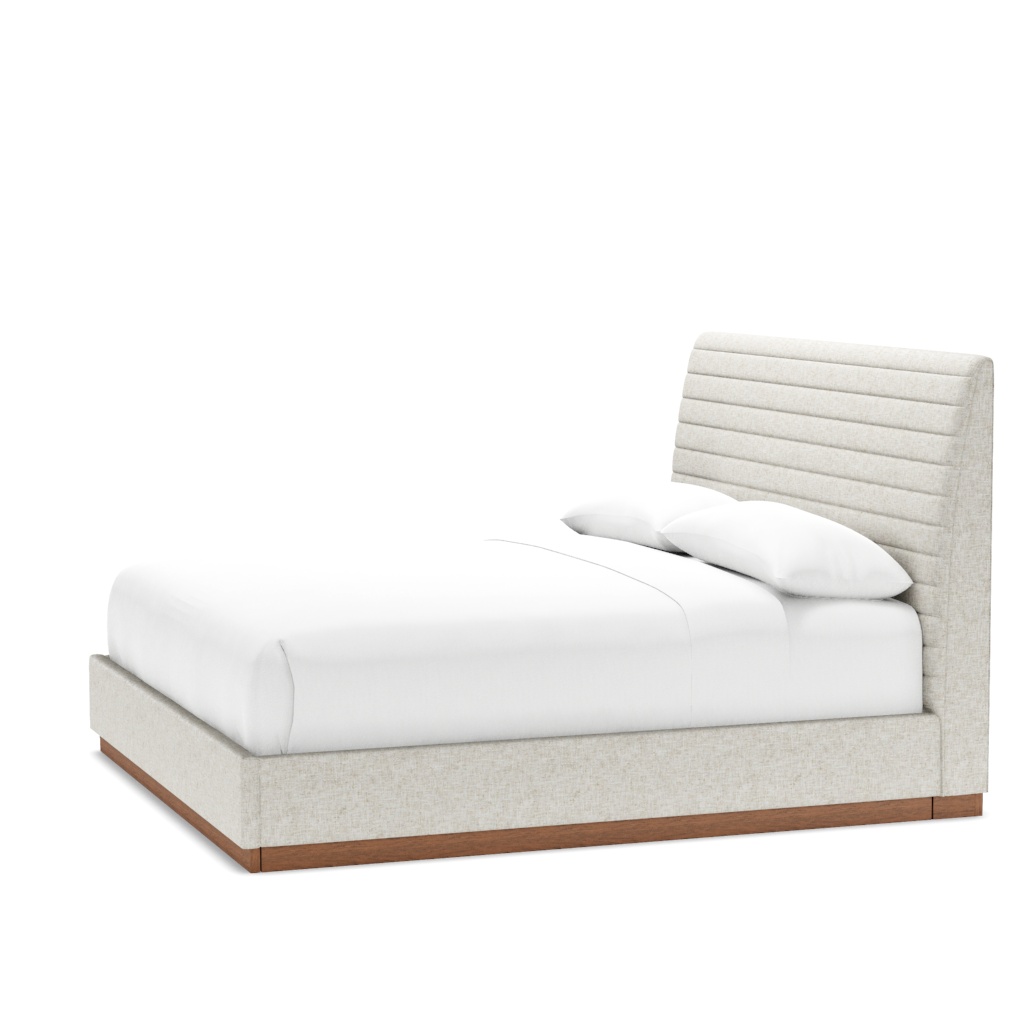 Coronado Platform Upholstered Bed - King – View at 100°