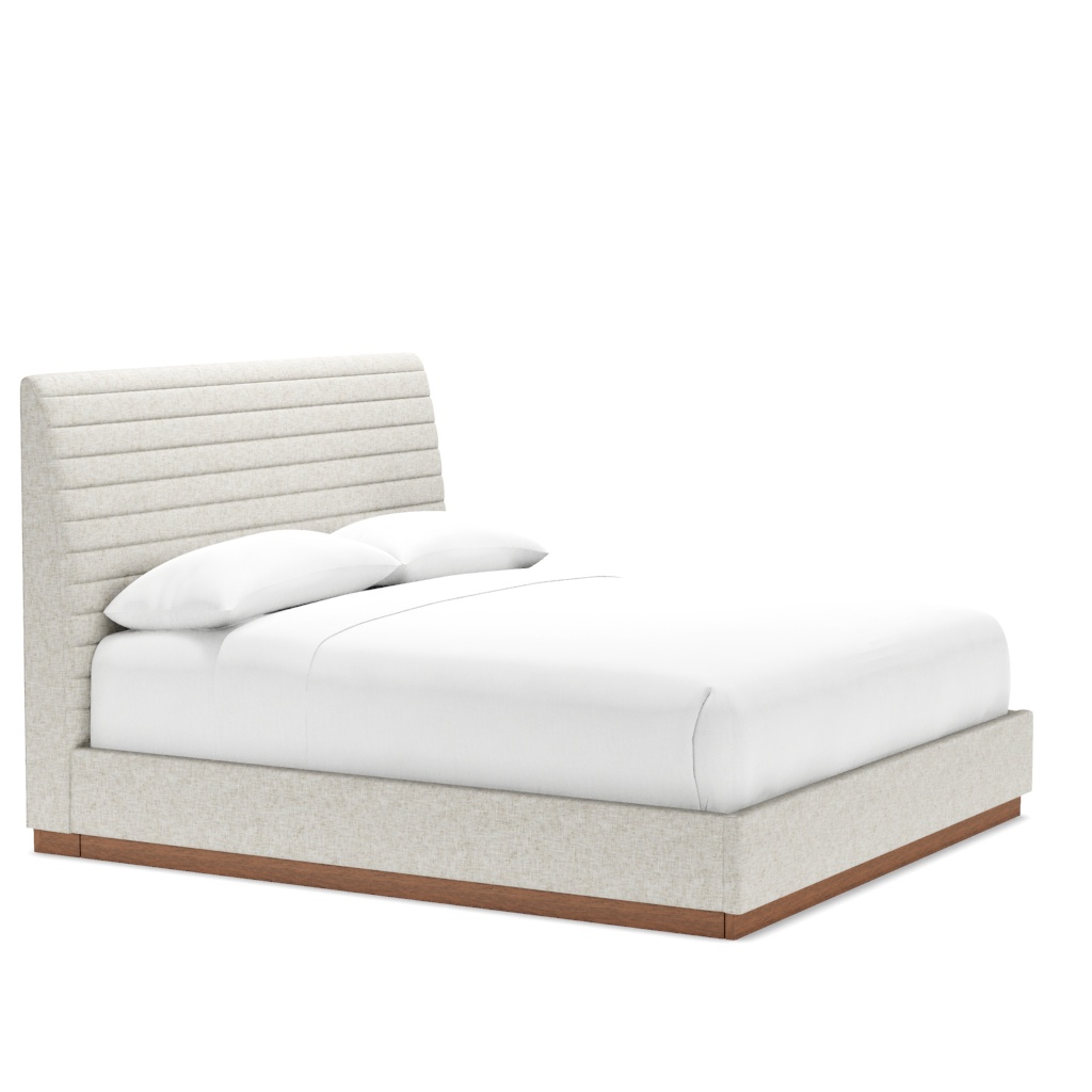 Coronado Platform Upholstered Bed - King – View at 330°