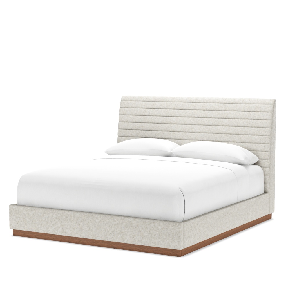 Coronado Platform Upholstered Bed - King – View at 60°
