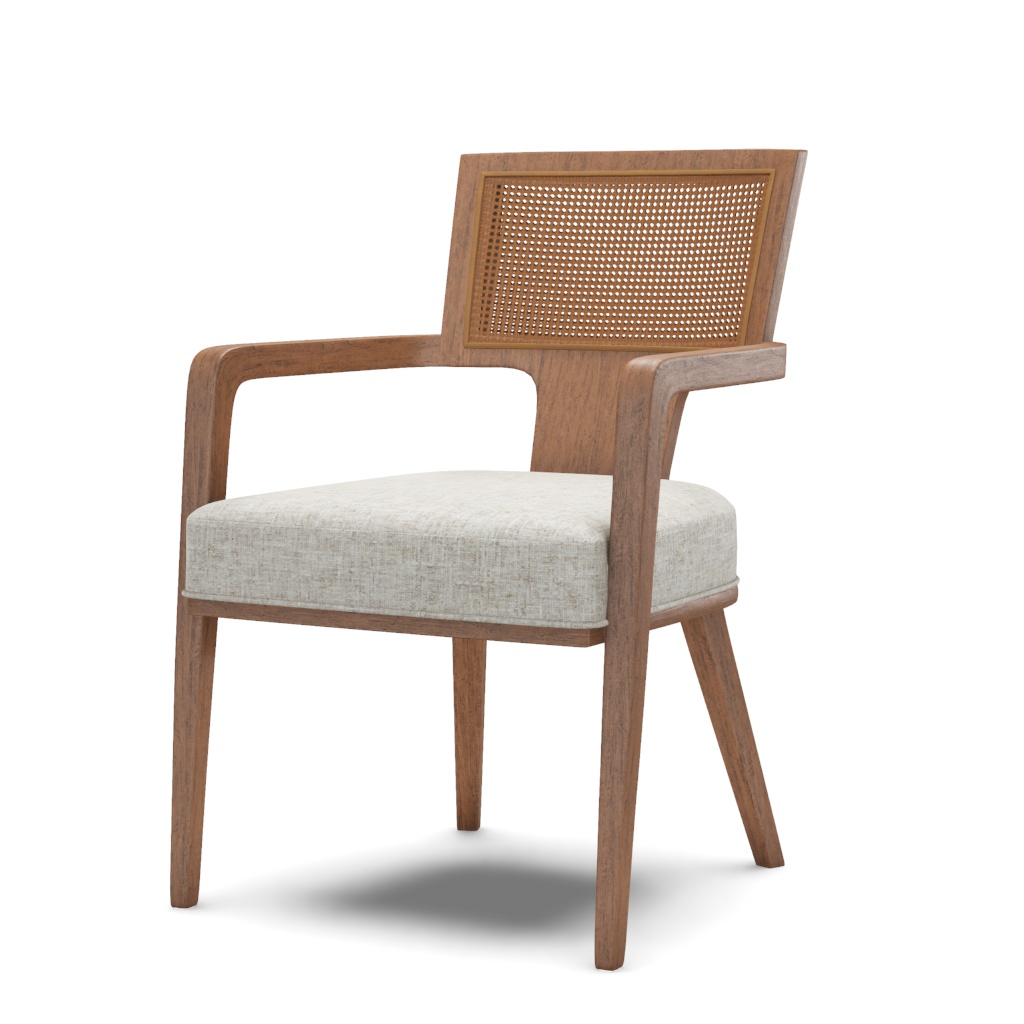 Serrano Woven Arm Chair – View at 60°
