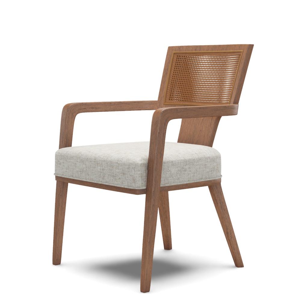 Serrano Woven Arm Chair – View at 80°