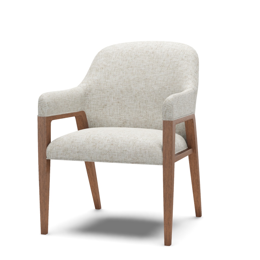 Seacove Upholstered Arm Chair – View at 50°