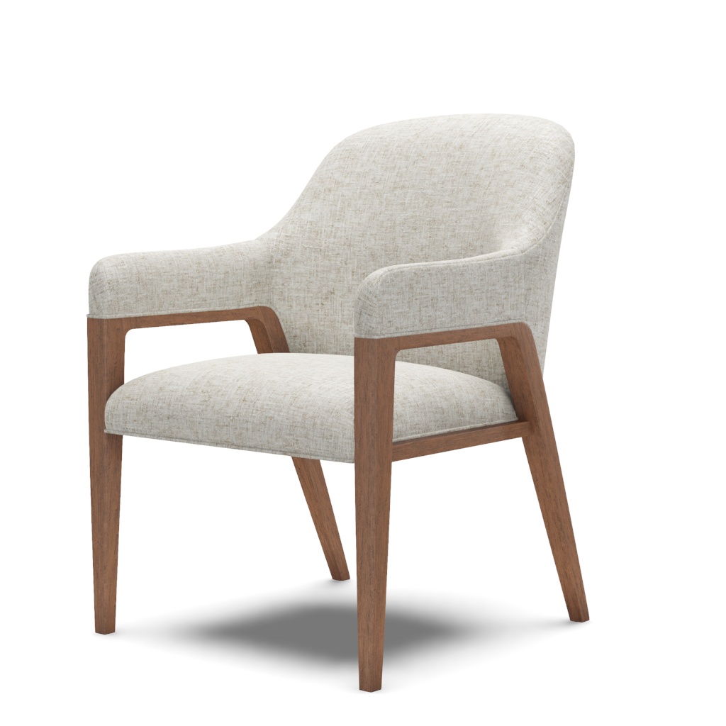 Seacove Upholstered Arm Chair – View at 70°