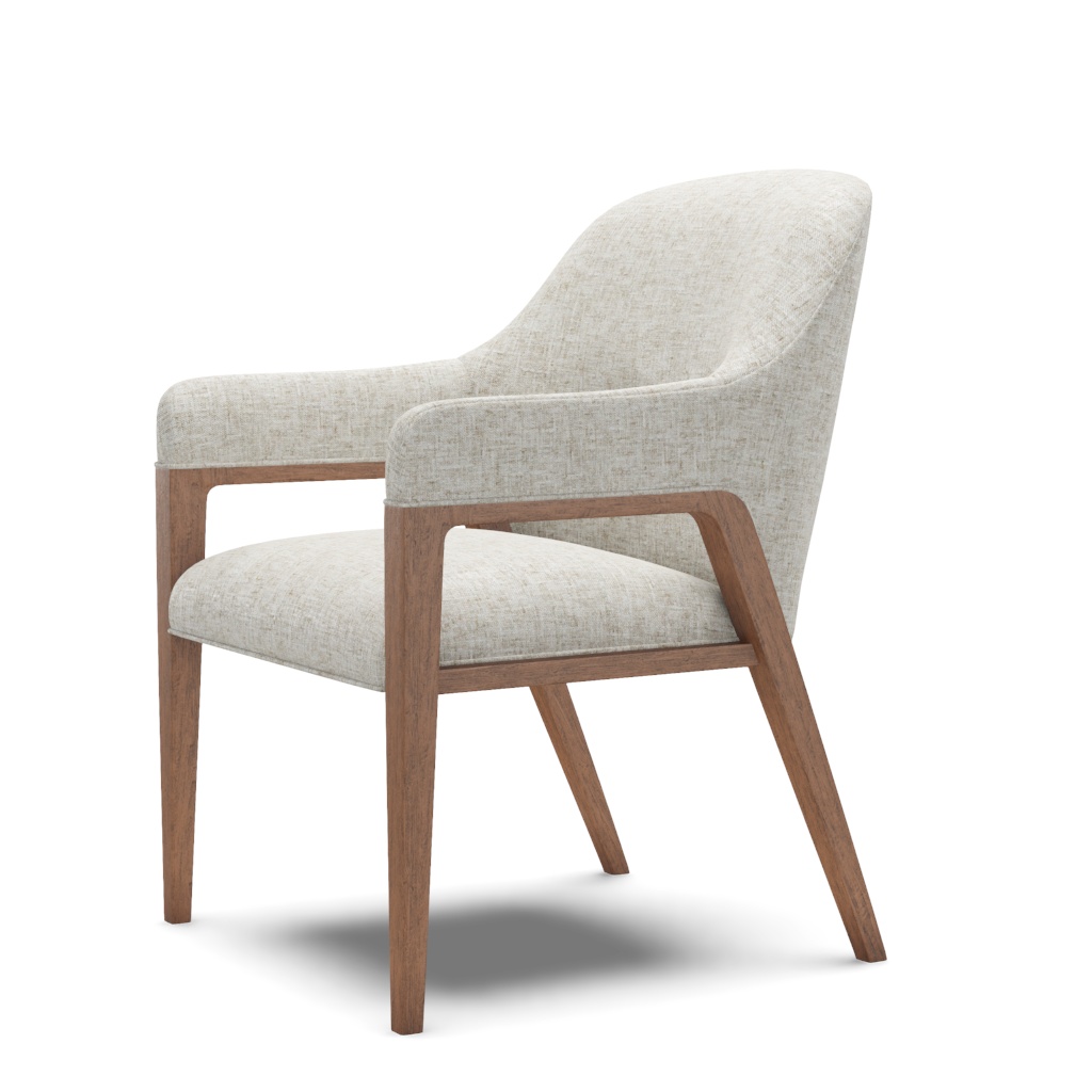 Seacove Upholstered Arm Chair – View at 90°