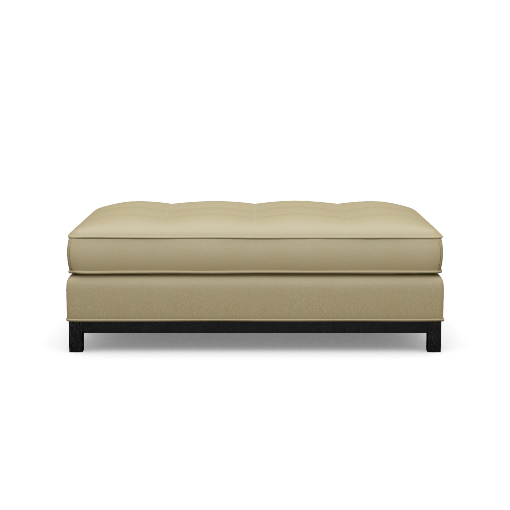 Westin Leather Cocktail Ottoman – View at 30°
