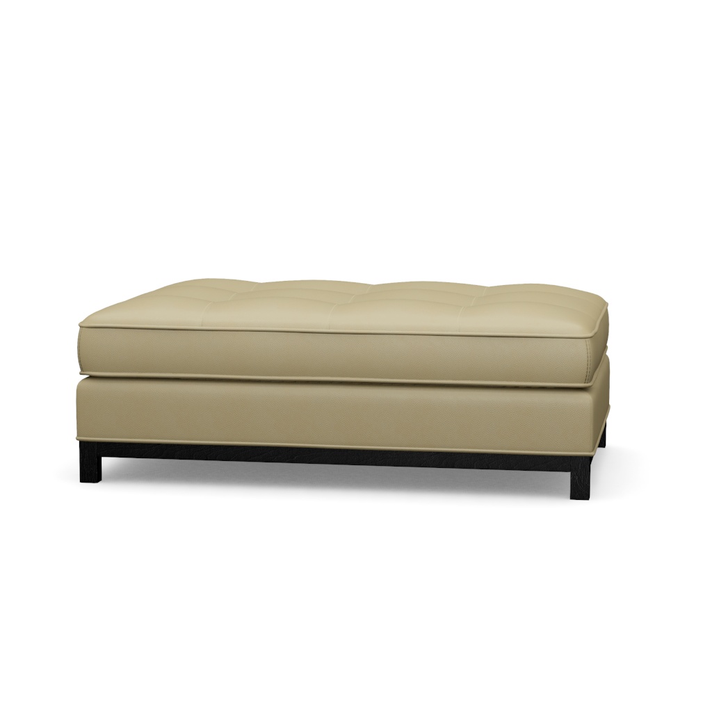 Westin Leather Cocktail Ottoman – View at 40°