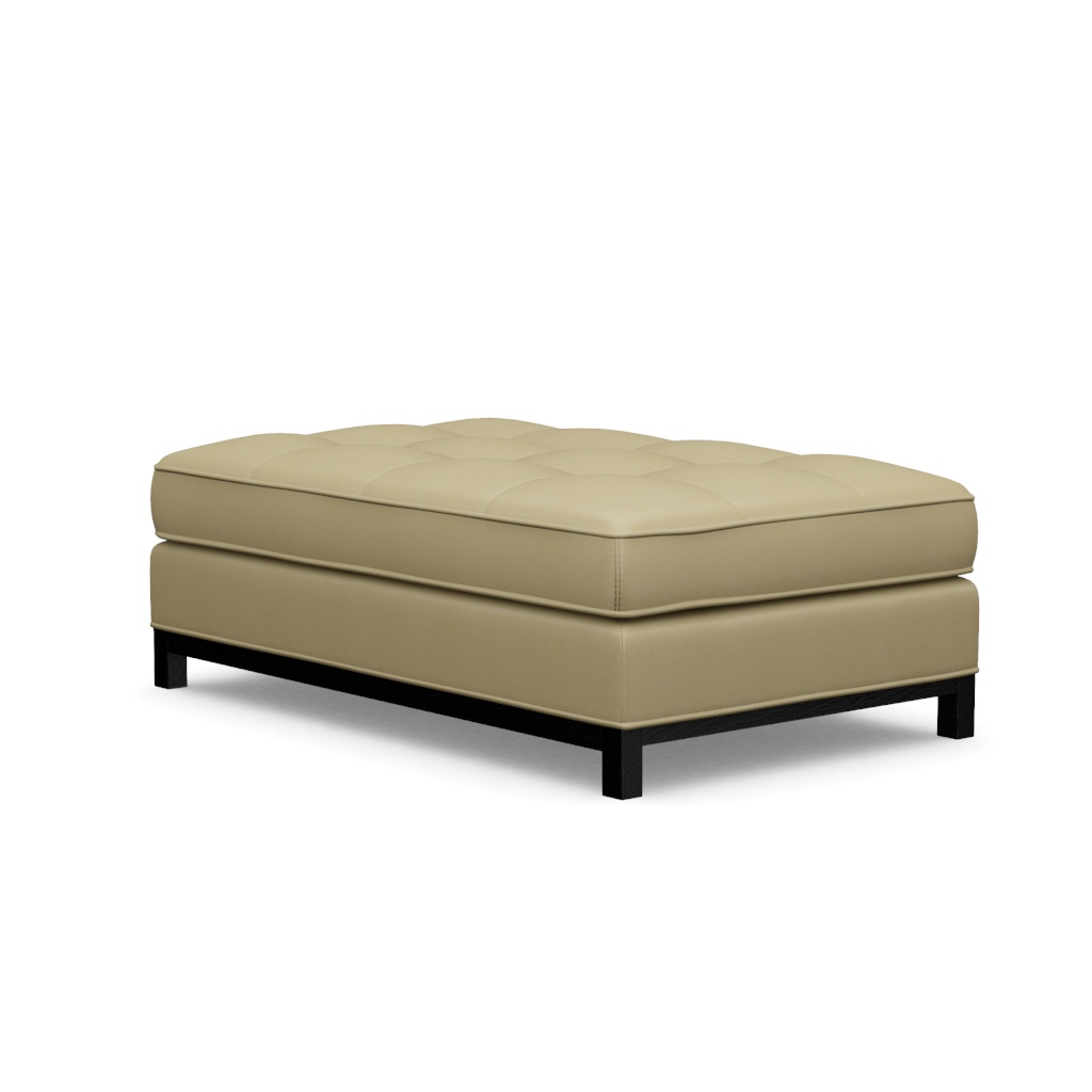 Westin Leather Cocktail Ottoman – View at 80°
