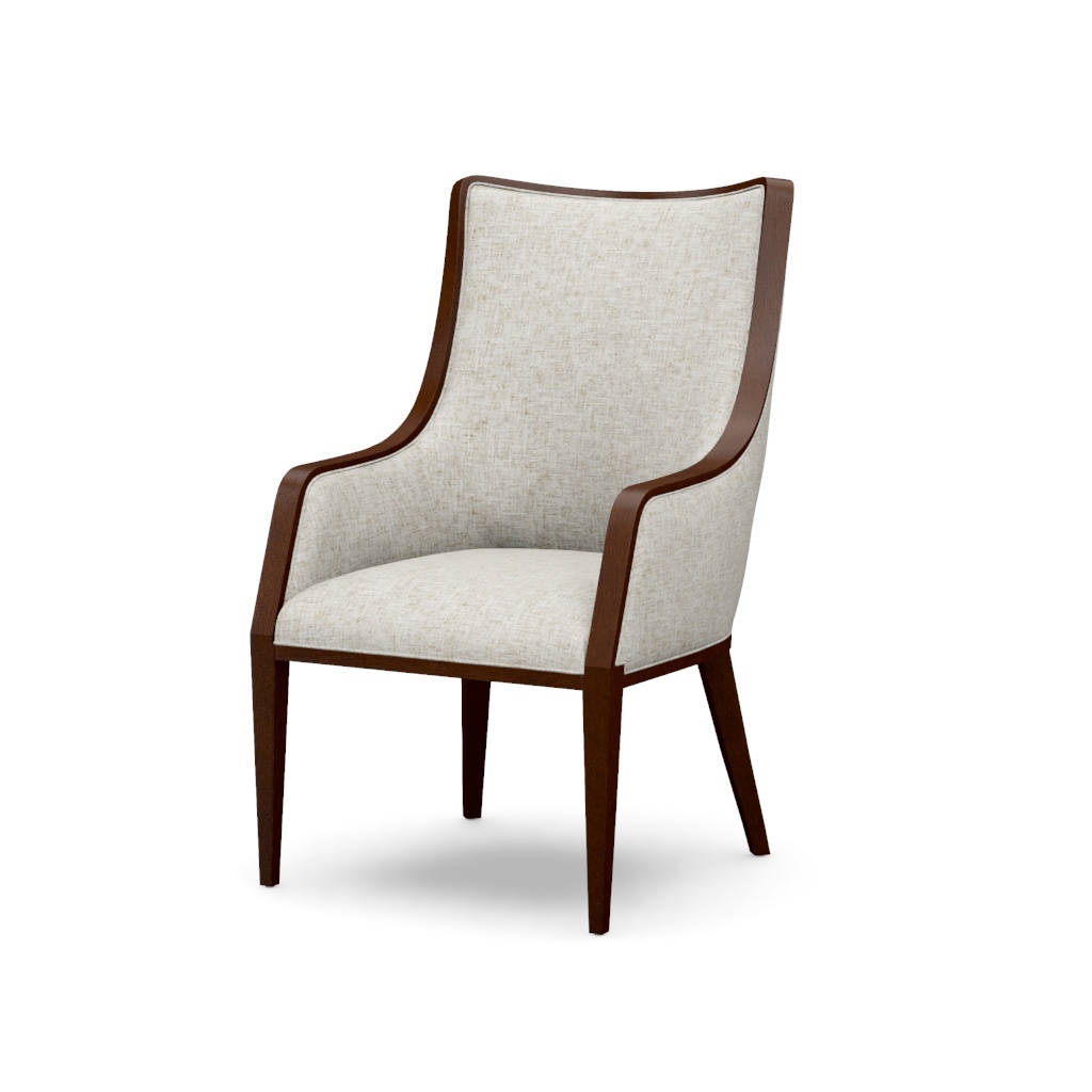 Bromley Upholstered Arm Chair – View at 60°
