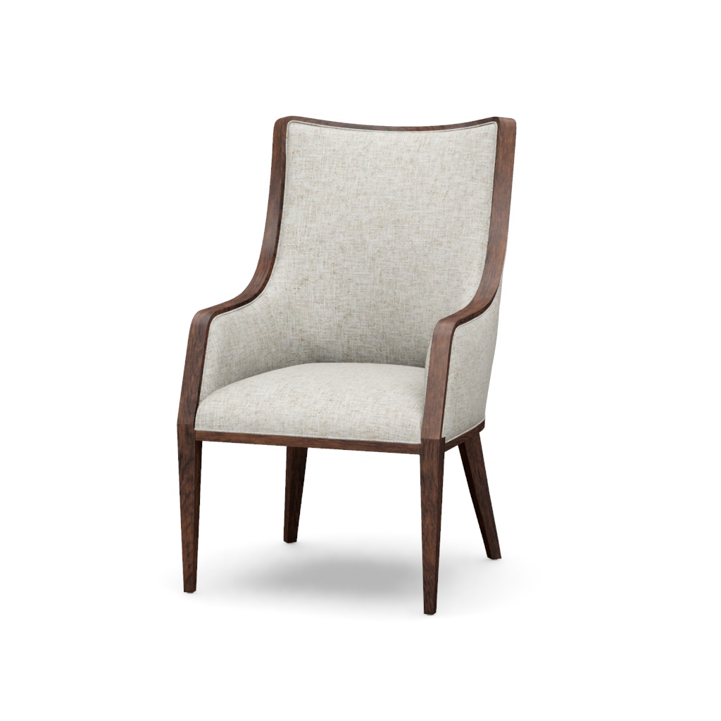 Bromley Fully Upholstered Arm Chair – View at 50°