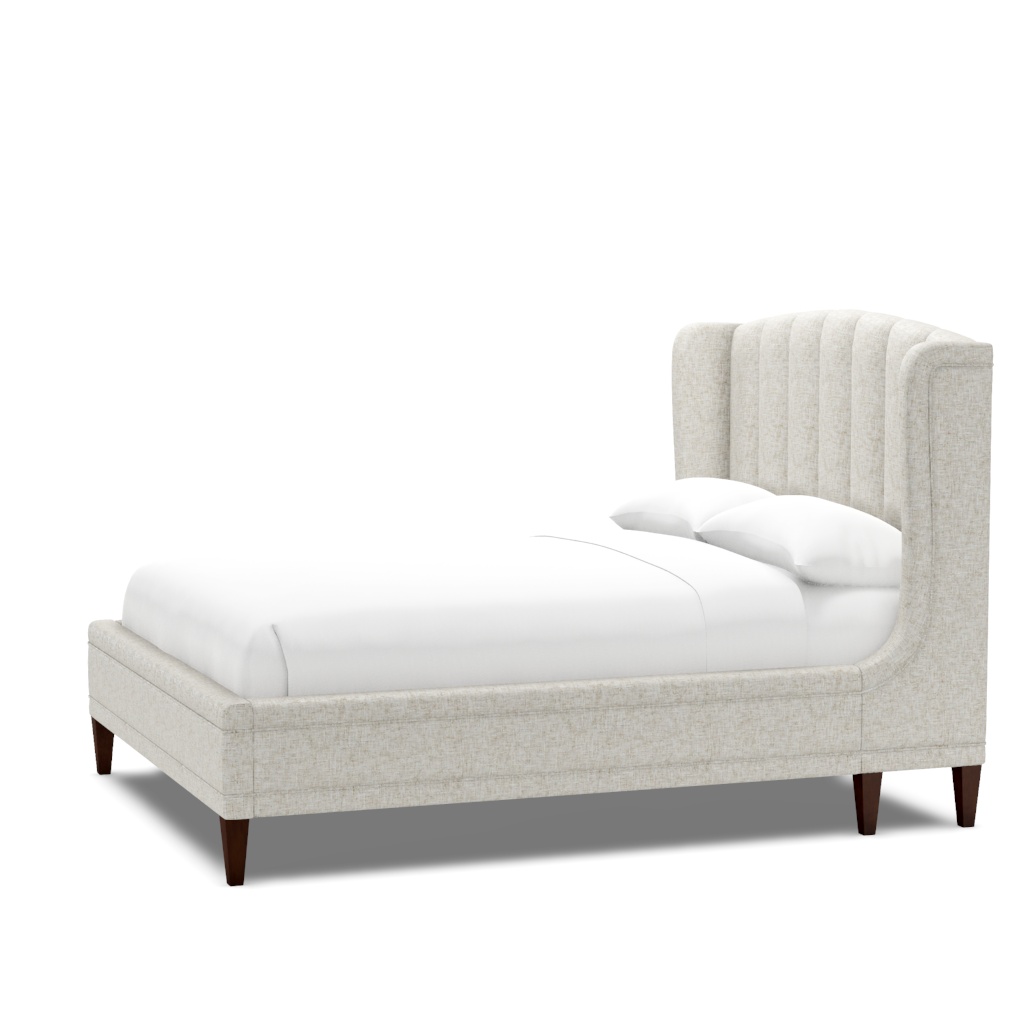 Savoy Upholstered Bed - Queen – View at 100°