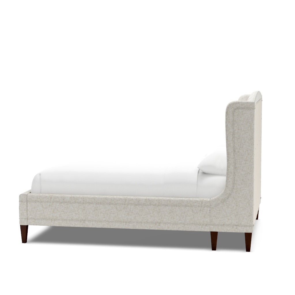 Savoy Upholstered Bed - Queen – View at 130°