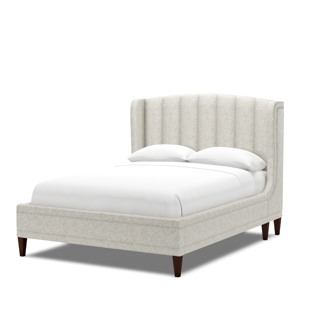 Savoy Upholstered Bed - Queen – View at 60°