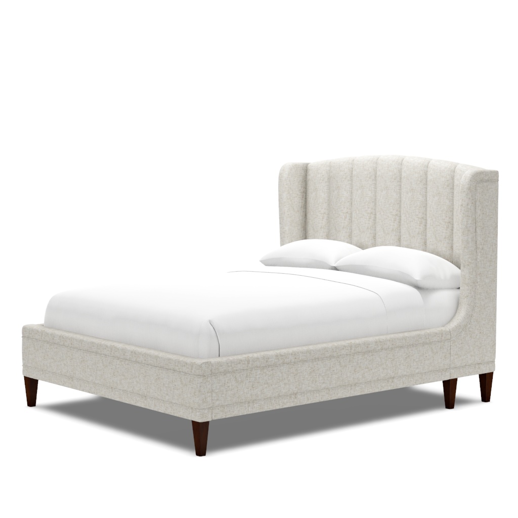 Savoy Upholstered Bed - Queen – View at 80°