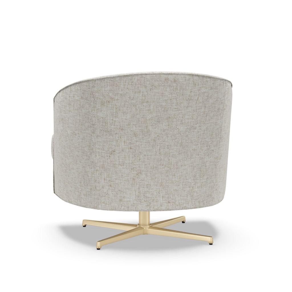 Graves Swivel Chair Brass Base – View at 200°