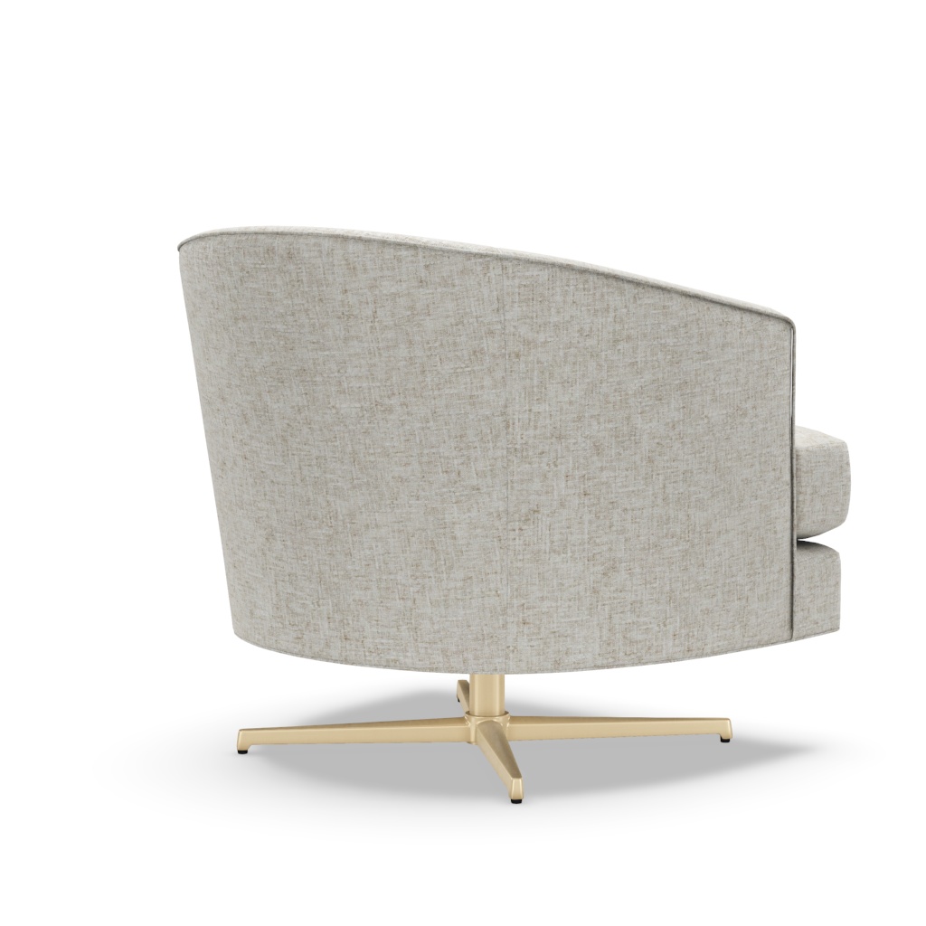Graves Swivel Chair Brass Base – View at 250°