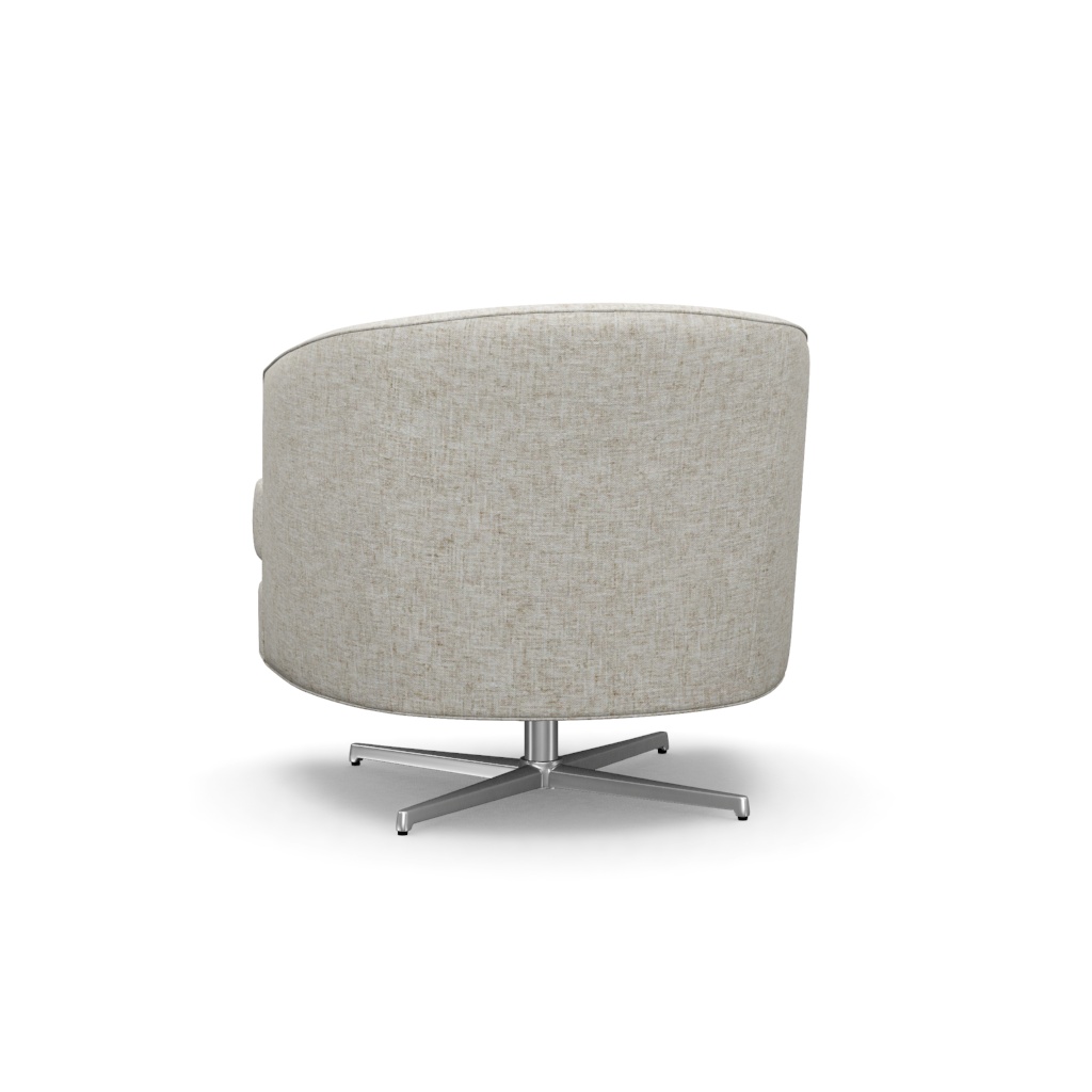 Graves Swivel Chair (Polished Chrome) – View at 200°