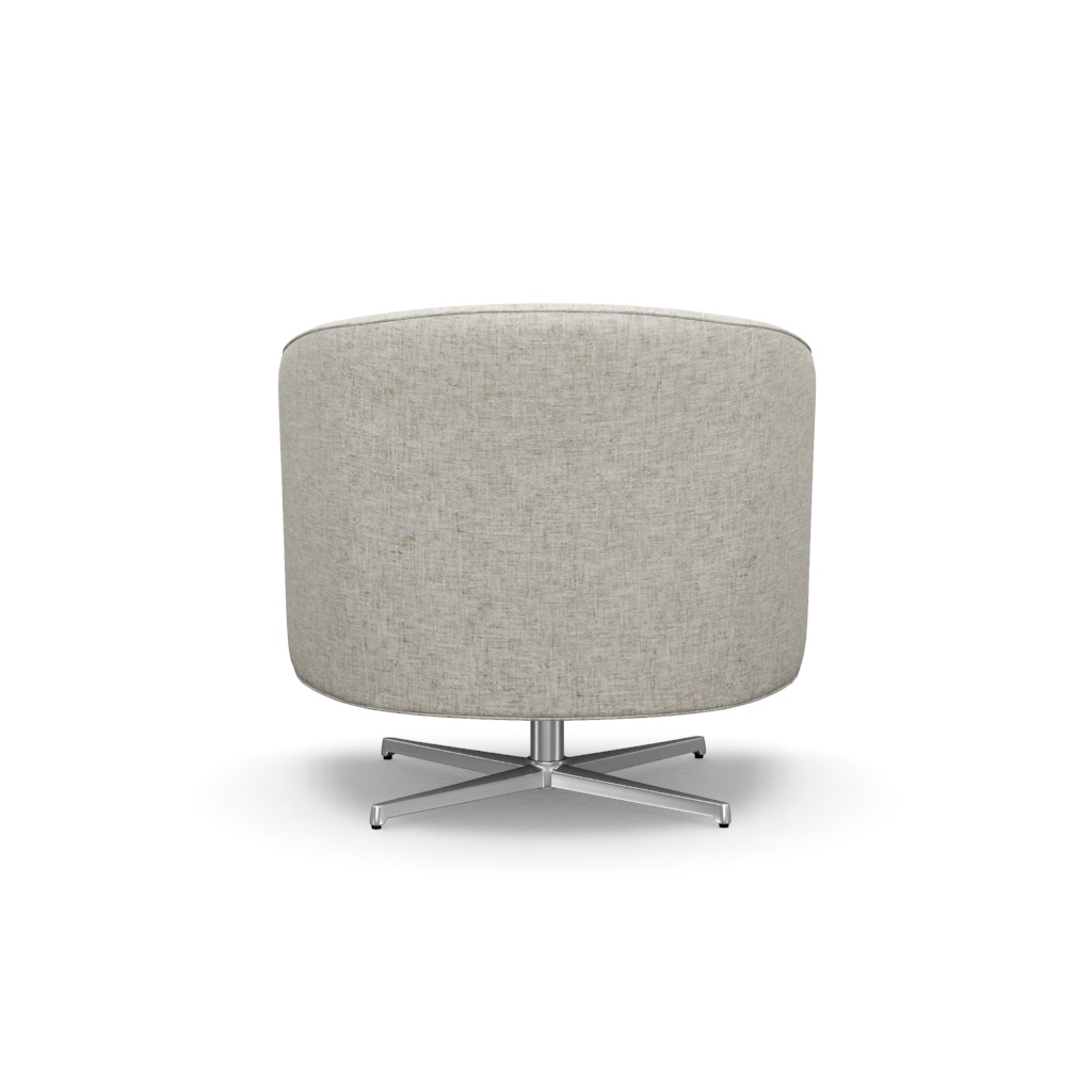 Graves Swivel Chair (Polished Chrome) – View at 210°
