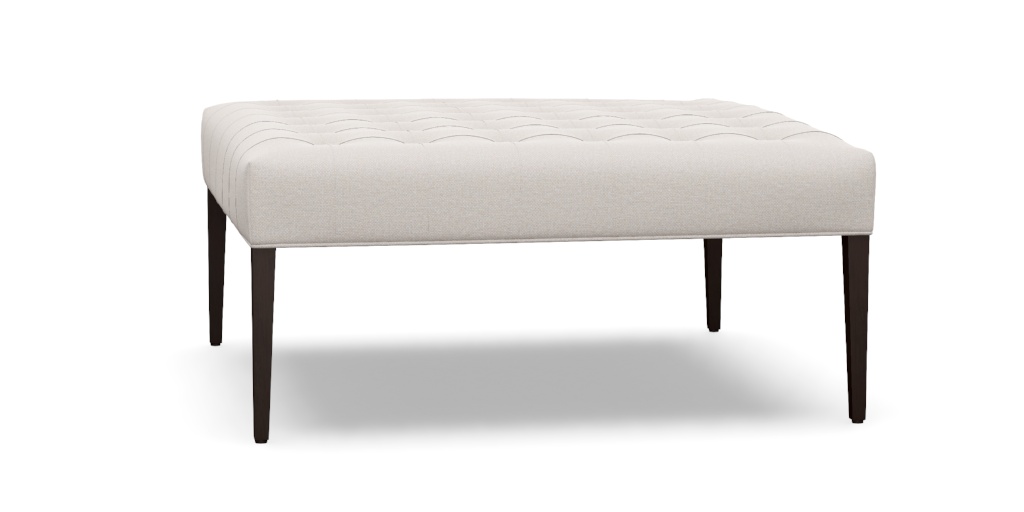 Harbor Wood-Base Square Cocktail Ottoman | Ethan Allen