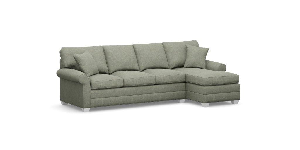Bennett Roll-Arm Two-Piece Sectional with Chaise | Ethan Allen