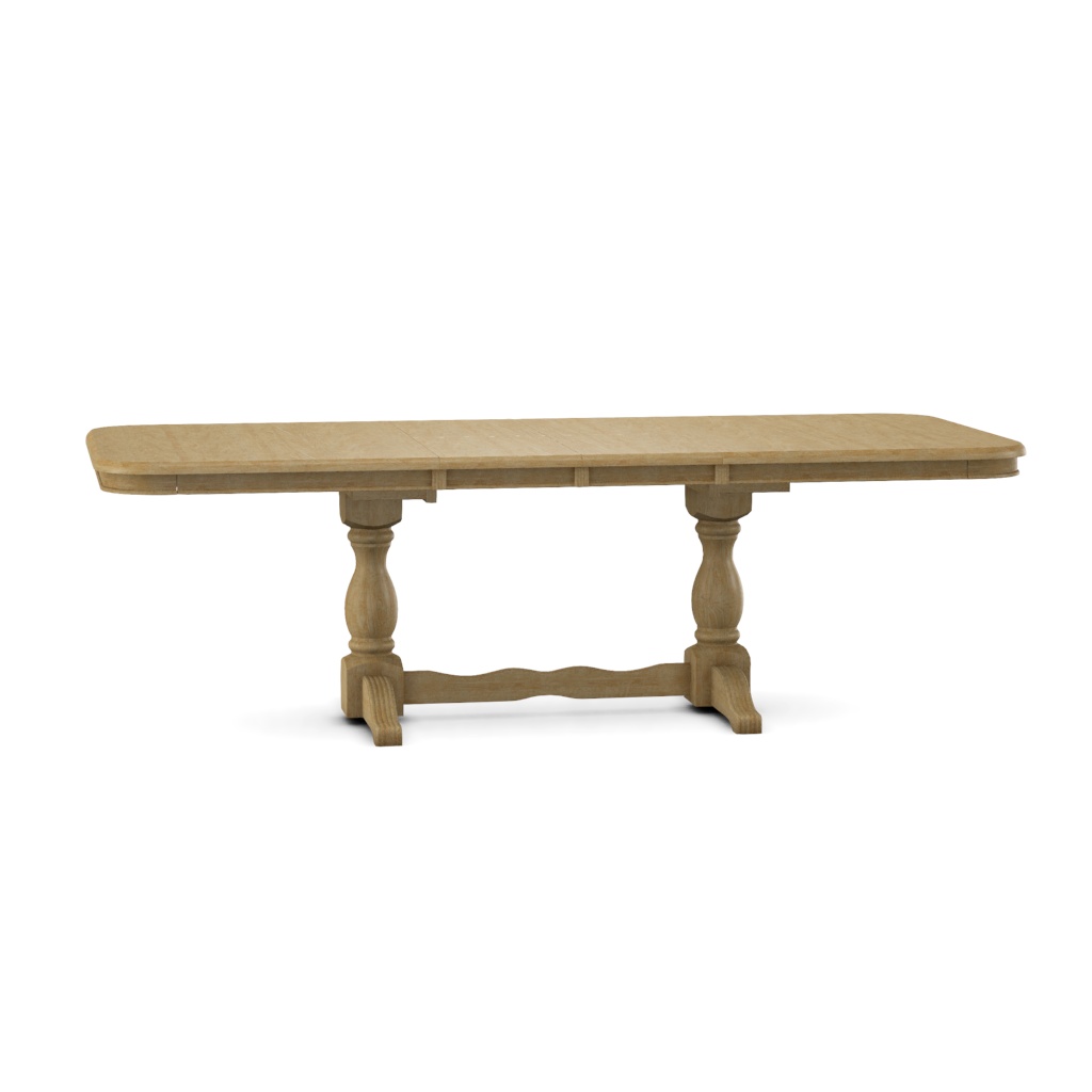 大型テーブル Double Butterfly Leaf Table Top w/ Double Pedestal Base