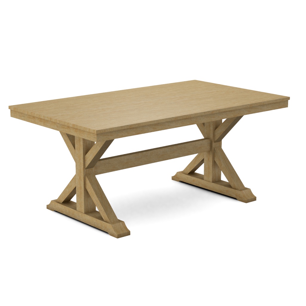 Black Line THRUST mixed 計2枚 Canyon Trestle Table Top & Base | John Thomas Furniture