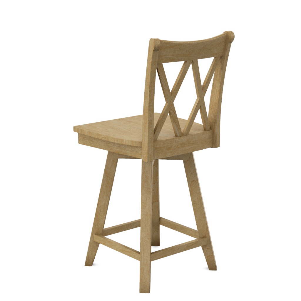 24'' XX Back Swivel Counter Stool | John Thomas Furniture