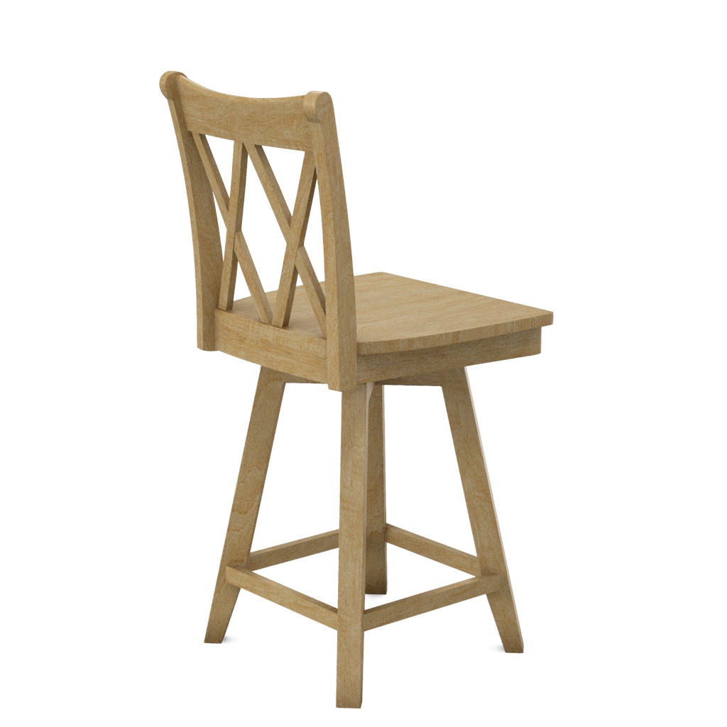 24'' XX Back Swivel Counter Stool | John Thomas Furniture