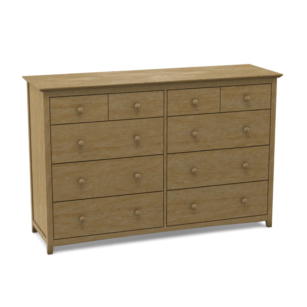 10 drawers dresser Mission 10-Drawer Dresser