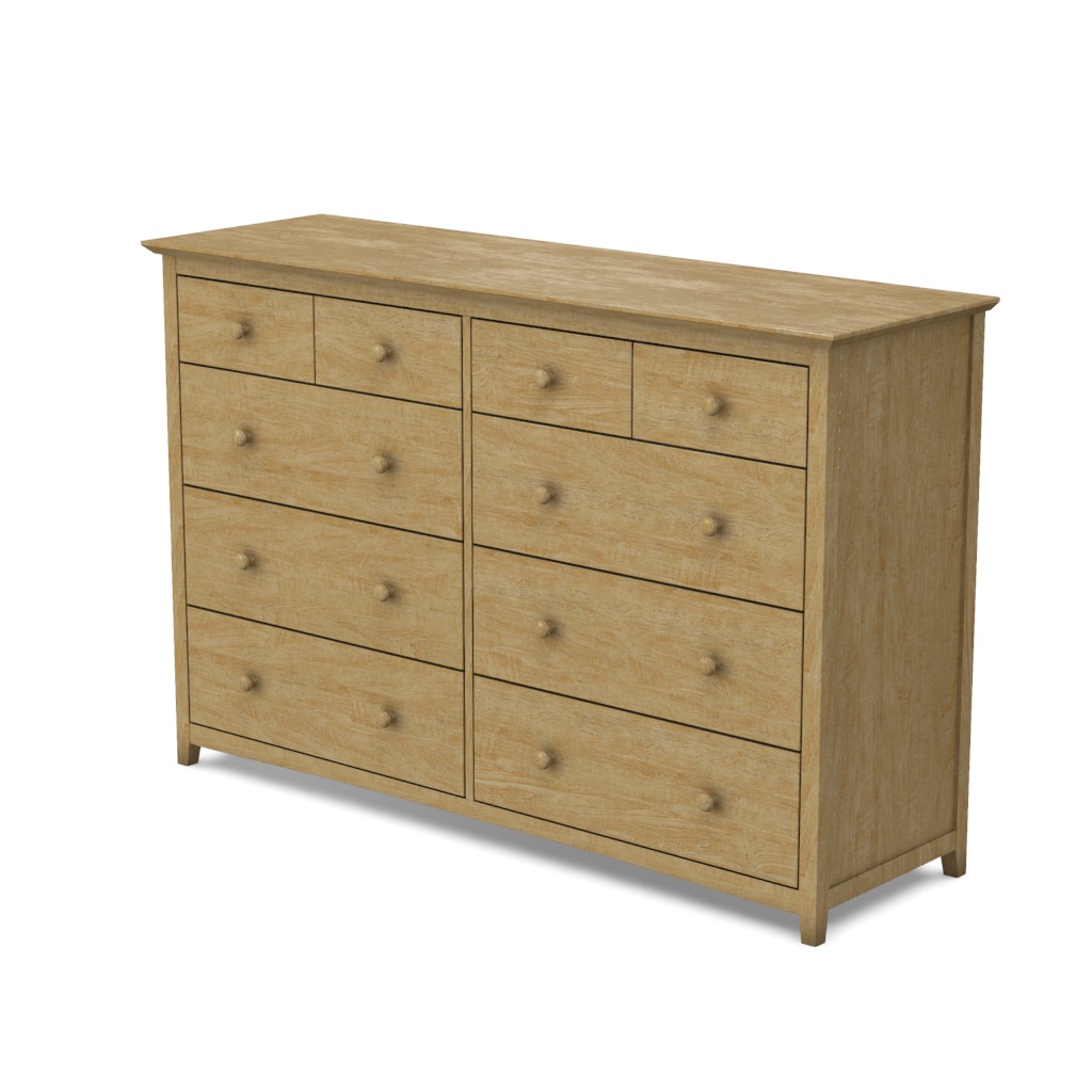 unfinished dresser Dresser with Back, Unfinished  Dollhouse Junction