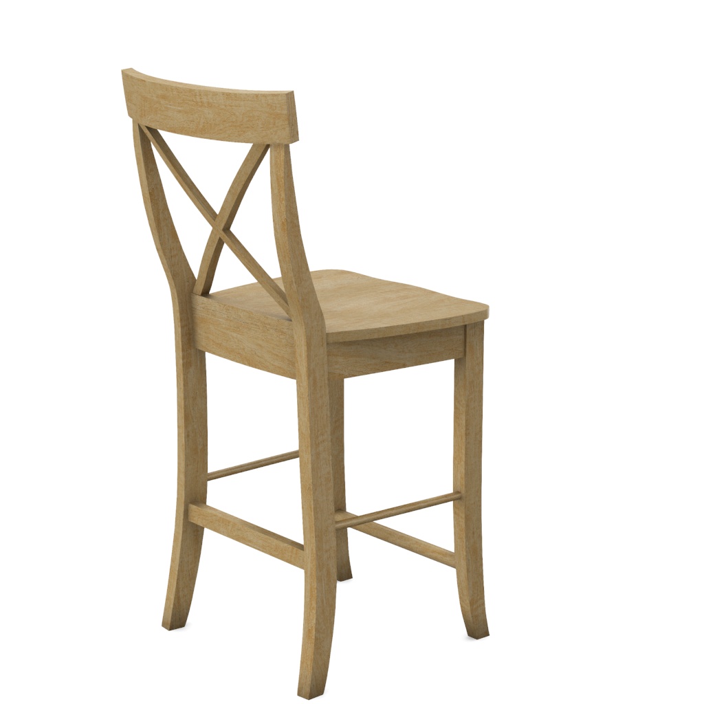 24'' X-Back Counter Stool | John Thomas Furniture